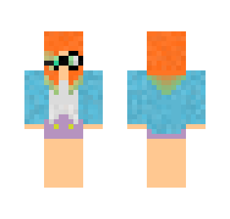 OC: Azalea with Glasses and Orange And Green Dipped hair