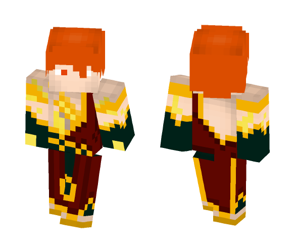 Blaze Binder (AQW) - Male Minecraft Skins - image 1